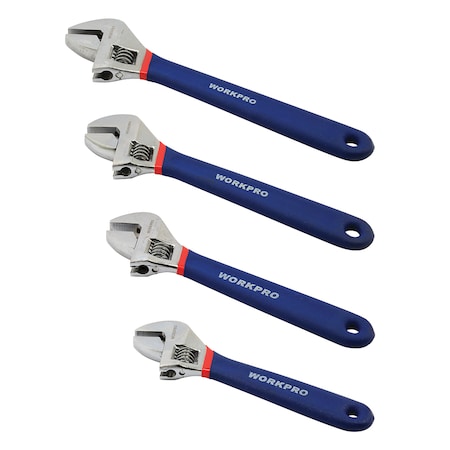 Prime-Line WORKPRO Adjustable Wrench Set, Chrome Vanadium Steel Construction W003205